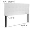Flash Furniture Full Bedford, Headboard, White Fabric HG-HB1704-F-W-GG - alternate 9